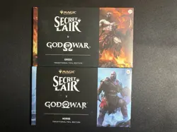 MTG Secret Lair x God Of War GREEK And God of War Norse FOIL Edition PlayStation - Image 1