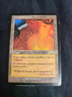 City of Traitors - Exodus, English, MTG Magic the Gathering Vintage - Image 1