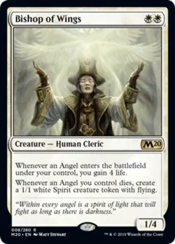 1x Bishop of Wings Light Play MTG Magic - Kid Icarus - - Image 1