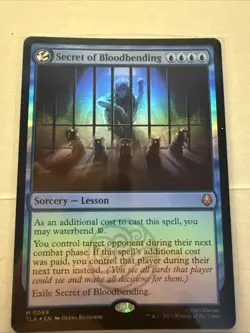 2025 MTG AVATAR: THE LAST AIRBENDER-FOIL #0069 SECRET OF BLOODBENDING - Image 1