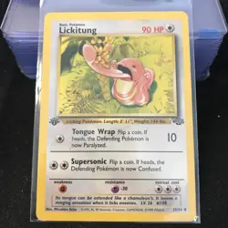 Lickitung 38/64 1st Edition - Jungle - Pokemon Card 1 LP/MP - Image 1