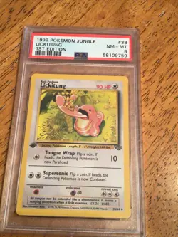 Pokemon 1999 Jungle 1st Edition Lickitung PSA 8 NM - MT Vintage Pokemon ! - Image 1
