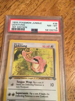 Pokemon 1999 Jungle 1st Edition Lickitung PSA 8 NM - MT Vintage Pokemon ! - Image 2