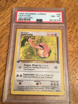 Pokemon 1999 Jungle 1st Edition Lickitung PSA 8 NM - MT Vintage Pokemon ! - Image 3