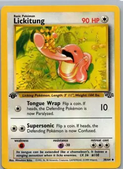 Lickitung 1999 Pokemon Jungle Set #38 1st Edition - Image 1