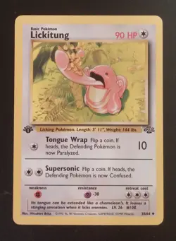 3x Lickitung 1st Edition 36/64 Ungraded LP Jungle Set Pokemon 1999 - Image 1