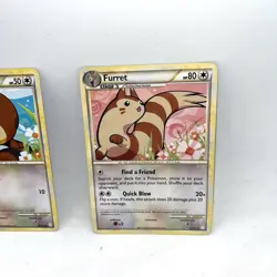 Furret 21/123 & Sentret 80/123 HeartGold & SoulSilver Pokemon TCG Card Lot Pair - Image 3