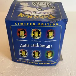 23K Gold Plated POLIWHIRL Pokemon Trading Card 1999 Burger King PokeBall SEALED - Image 4