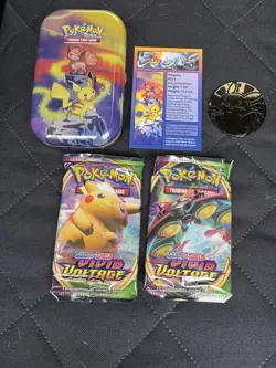 Pokemon Vivid Voltage 2 Booster Packs Brand New Factory Sealed with Tin & Coin - Image 1