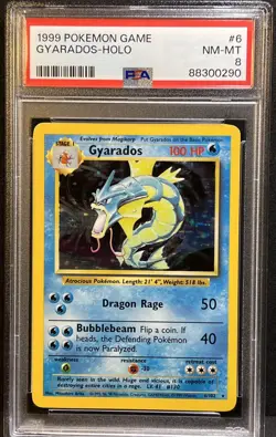 Gyarados Holo #6 PSA 8 1999 Pokemon Game - Image 2