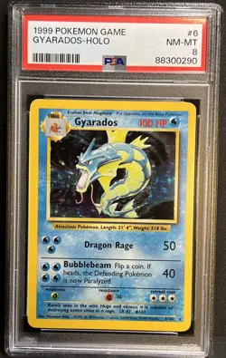 Gyarados Holo #6 PSA 8 1999 Pokemon Game - Image 3