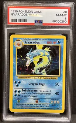 Gyarados Holo #6 PSA 8 1999 Pokemon Game - Image 4