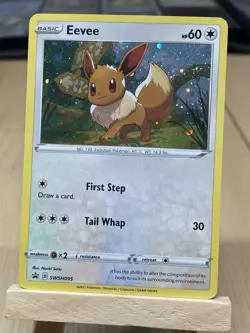 Pokemon Eevee SWSH095 Sword & Shield Black Star Promo Cosmos Holo NM Condition - Image 2