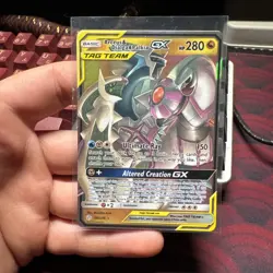 Pokemon TCG Arceus & Dialga & Palkia GX 156/236 Tag Team Cosmic Eclipse - Image 1