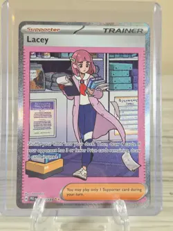Pokemon TCG Lacey 175/131 SV Prismatic Evolutions Holo Mint Lacey Trainer - Image 1