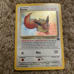 Eevee 11/53 Wotc Black Star Promo Holo Pokemon LP rare wizards of the coast - Image 1