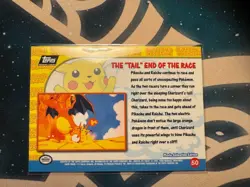 Pokemon TCG The "Tail" End of the Race Pokemon Topps Pikachu's Vacation 50 HOLO - Image 3