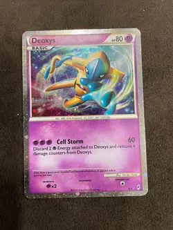 Deoxys SL1 Shiny Secret Rare Call of Legends 2011 Pokemon TCG LP - Image 1