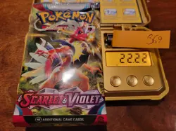 22.22g (Heaviest in Lot) Scarlet & Violet Pokemon Booster Pack - Sealed #369 - Image 1