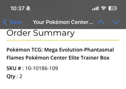 Pokemon TCG Phantasmal Flames Pokemon Center ETB Elite Trainer Box Sealed - Image 2