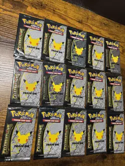 Pokemon TCG: 25th Anniversary Celebrations Booster Pack Lot - 15 Pack Sealed Lot - Image 3