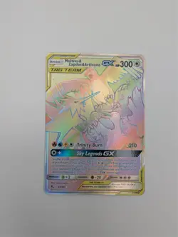 Pokemon Moltres & Zapdos & Articuno GX 69/68 Hidden Fates Rainbow Secret Rare NM - Image 3