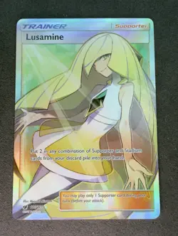 Pokemon TCG Lusamine 110/111 Holo Full Art Ultra Rare Crimson Invasion - Image 1