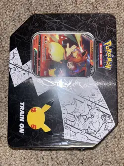 Pokemon TCG Celebrations 25th Lance's Charizard V Big Tin Brand New & Sealed - Image 2
