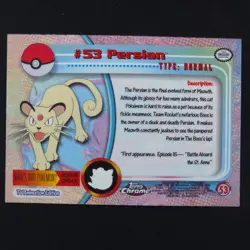 Persian 53 Foil - Topps Chrome - Pokemon Card - Image 2