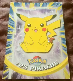 Pokemon Card, Holo #25 Pikachu, TV Animation Edition, Lightly Played Condition - Image 1
