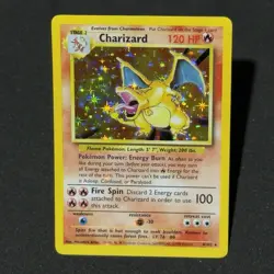HOLO BLEED Charizard 4/102 Base Unlimited Set 1999 Pokemon Card TCG RARE WOTC #4 - Image 4
