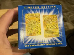 1999 Limited Edition Pokemon POLIWHIRL 23K Gold Plated Trading Card Sealed Bag - Image 2