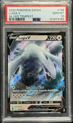 PSA 10 Lugia V 138/195 Pokemon Card Sword & Shield-Silver Tempest GEM MINT - Image 2