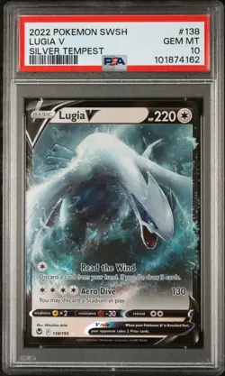 PSA 10 Lugia V 138/195 Pokemon Card Sword & Shield-Silver Tempest GEM MINT - Image 3