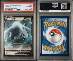 PSA 10 Lugia V 138/195 Pokemon Card Sword & Shield-Silver Tempest GEM MINT - Image 5