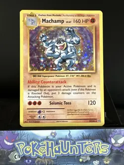 Pokemon Card Machamp 59/108 Evolutions Holo Rare NM - Image 1