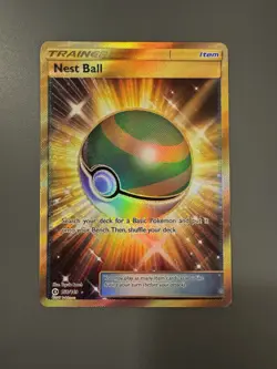 Pokemon English TCG Card Sun & Moon Base Nest Ball 158/149 Full Art - Image 1