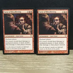 (2) Curse of Bloodletting #85/158 (NM) Dark Ascension Magic MTG - Image 1