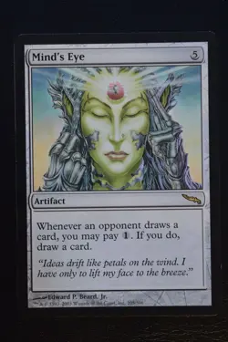 Magic The Gathering MTG MIND'S EYE Mirrodin LP Lightly Played - Image 1