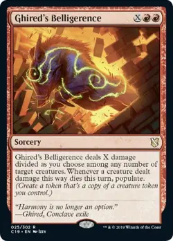 x1 Ghired's Belligerence R MTG Commander 2019 M/NM, English - Image 1