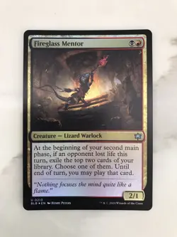 Fireglass Mentor Foil MTG Magic the Gathering Card NM Near Mint BLB - Image 1