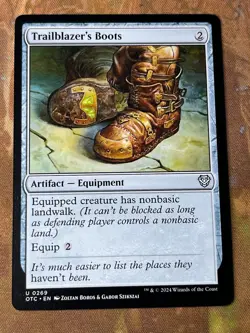 1x TRAILBLAZER'S BOOTS - Commander/Zendikar - MTG - Magic the Gathering - Image 1
