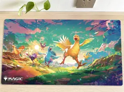 MTGx FINAL FANTASY Chocobos Table Playmat TCG CCG Play Pad Trading Card Game Mat - Image 1