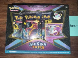 Pokemon TCG: Shining Fates Mad Party Pin Collection Box Factory Sealed New - Image 1