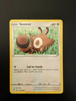 Pokemon TCG Common Sentret 135/189 S&S Darkness Ablaze NM/Mint Condition - Image 3