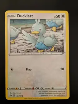 Pokemon TCG Common Ducklett 148/189 S&S Darkness Ablaze NM/Mint Condition - Image 1
