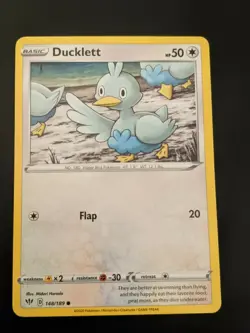 Pokemon TCG Common Ducklett 148/189 S&S Darkness Ablaze NM/Mint Condition - Image 2