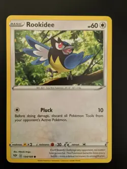 Pokemon TCG Common Rookidee 154/189 S&S Darkness Ablaze NM/Mint Condition - Image 1