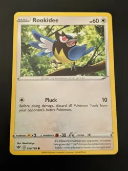 Pokemon TCG Common Rookidee 154/189 S&S Darkness Ablaze NM/Mint Condition - Image 2