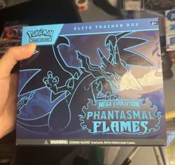 Pokemon TCG Phantasmal Flames ETB Box EMPTY No Promo No Pack 80 Bulk Cards - Image 1